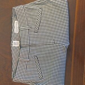 GAP Pants black / white plaid 5833